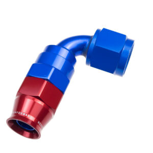 10AN 90 Degree PTFE Reusable Hose End Blue