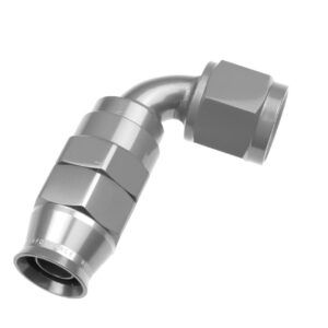 10AN 90 Degree PTFE Reusable Hose End Clear