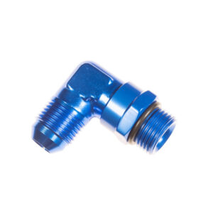 6AN Male to 6AN ORB Male Swivel 90deg Blue