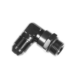 10AN Male to 10AN ORB Male swivel 90deg Black