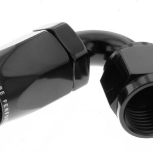 10AN 120Deg Female Alum Hose End Black