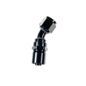 6AN 30Deg Crimp Hose End Black