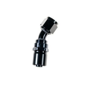 8AN 30Deg Crimp Hose End Black