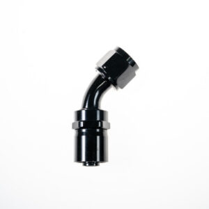 16AN 45Deg Crimp Hose End Black