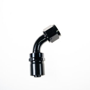 6AN 60Deg Crimp Hose End Black