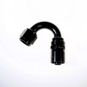 10AN 150Deg Crimp Hose End Black