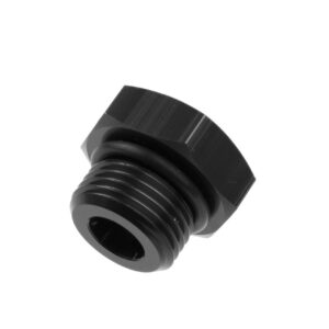 3AN Straight Thread O-Ring Port Plug Black