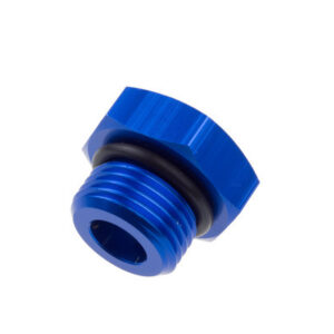 10AN Straight Thread O-Ring Port Plug Blue