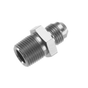 4AN STR Male Adapter 1/8in NPT Male Clear