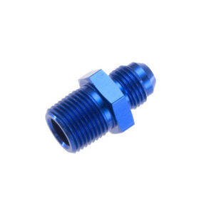 8AN STR Male Adapter 3/4in NPT Male Blue