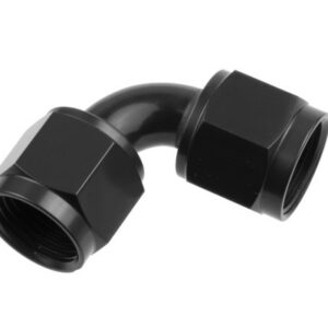 16AN FM to 16AN FM Swivel Coupler 90Deg BLK