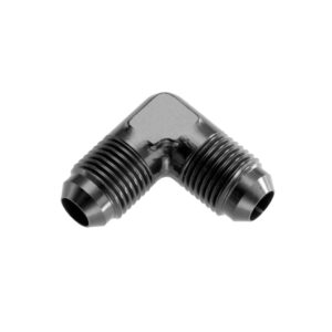 3AN Male to 3AN Male 90Deg Flare adapter BLK