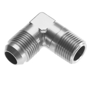 10AN 90Deg Male Adapter to 1/2in NPT Male Clear