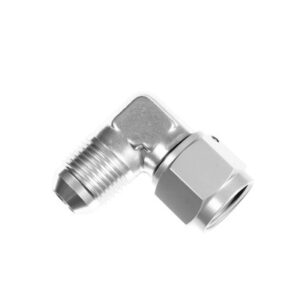 6AN Female to 6AN Male 90Deg Clear