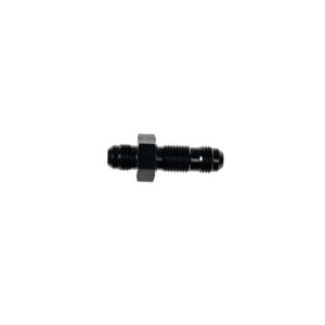 16AN STR Male Bulkhead Black