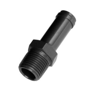 1/4in Hose to 1/8in NPT Male Straight Black