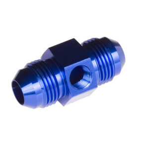 6AN Male to 6AN Male 1/8in NPT in Hex Blue