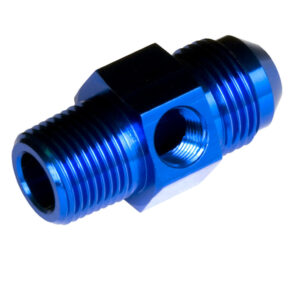 6AN ML to 3/8in NPT ML 1/8in NPT Hex Blue