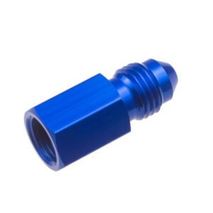 4AN Male to 1/8in NPT FM Gauge Adapter STR Blue