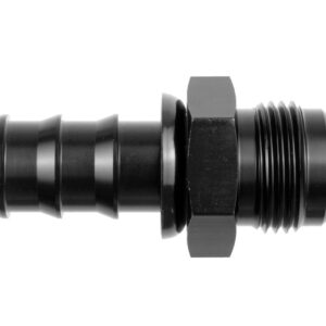 12an Male to 3/4in Hose Barb Str. Fitting Black