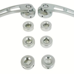 Chrome Alum Door Handle 4-1/4In Long