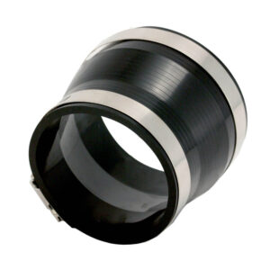 Coupler/Reducer; 3.5in-3 in PVC Black