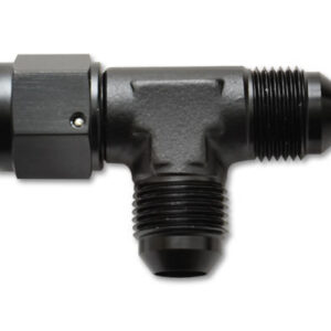 Tee Fitting -6  with Female -6AN Swivel