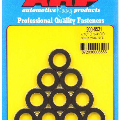 Black Washers - 7/16 ID x 3/4 OD (10)