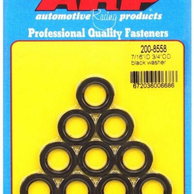 Black Washers - 7/16 ID x 3/4 OD (10)
