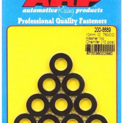 Black Washers - 10mm ID x 3/4 OD (10)