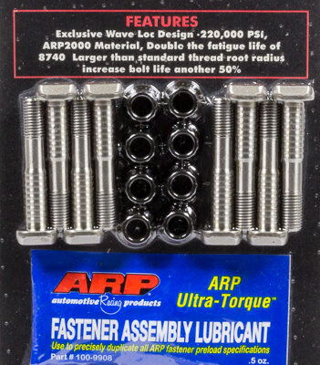 BBC 8.1L M10 Rod Bolt Kit ARP2000 Pro Wave-Loc