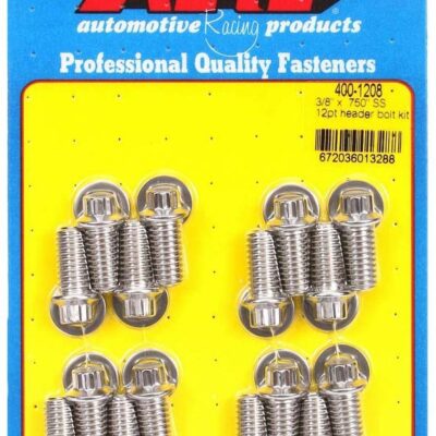 S/S Header Bolt Kit - 3/8 x .750 UHL (16)