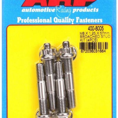 S/S Stud Kit - (4) M8 x 1.25in x  57mm
