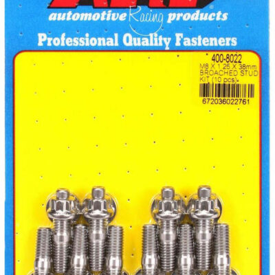 S/S Stud Kit - (10) M8 x 1.25in x  38mm
