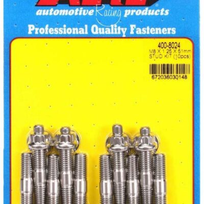 S/S Stud Kit - (10) M8 x 1.25in x  51mm