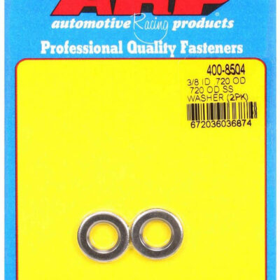 S/S Flat Washers - 3/8 ID x .715 OD (2pk)