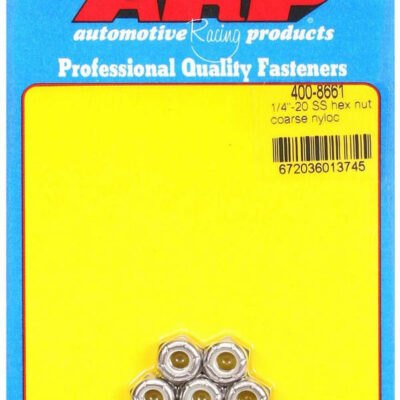 S/S Hex Nyloc Nuts 1/4-20 (5)