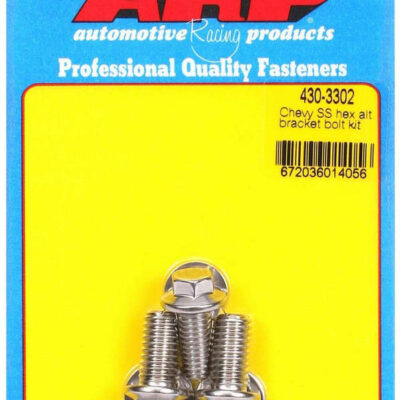 S/S Chevy Alternator Bracket Bolt Kit 6pt.