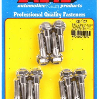 S/S Header Bolt Kit - 6pt. GM LS