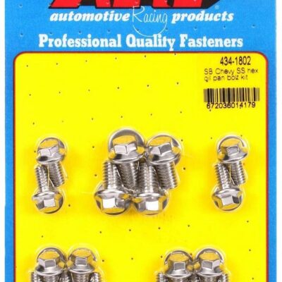 SBC S/S Oil Pan Bolt Kit 6pt.