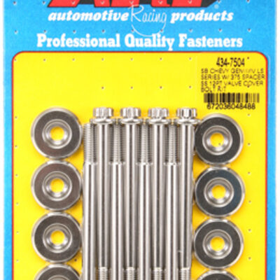 Valve Cover 12pt SS Bolt Kit GM LS e/.375 Spacer