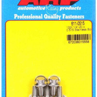 S/S Bolt Kit - 12pt. (5) 1/4-20 x .515