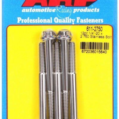 S/S Bolt Kit - 12pt. (5) 1/4-20 x 2.750
