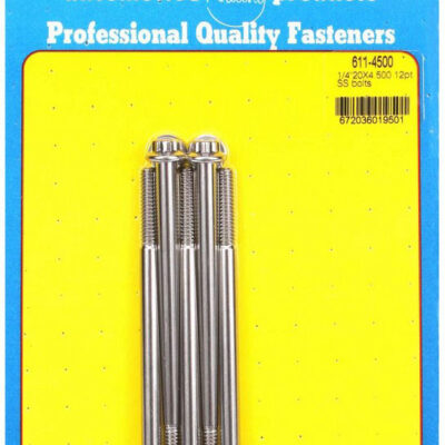 S/S Bolt Kit - 12pt. (5) 1/4-20 x 4.500