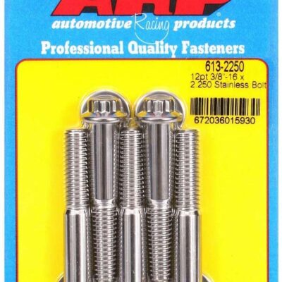 S/S Bolt Kit - 12pt. (5) 3/8-16 x 2.250