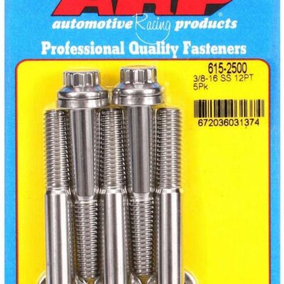 SS Bolt Kit - 12pt 5pk 3/8 x 2.500