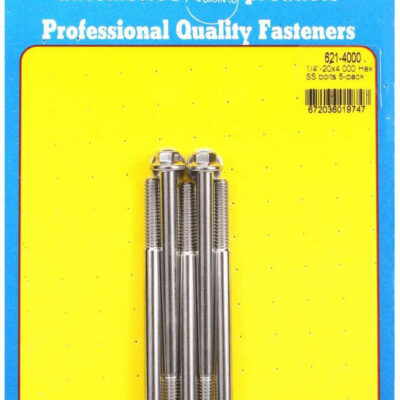 S/S Bolt Kit - 6pt. (5) 1/4-20 x 4.000