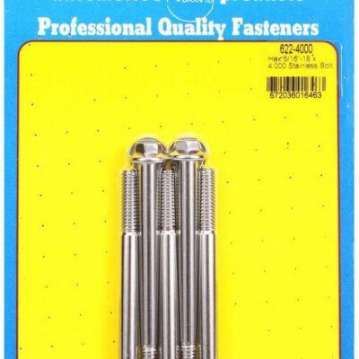 S/S Bolt Kit - 6pt. (5) 5/16-18 x 4.000