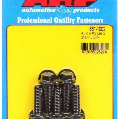 8mm x 1.25 x 25mm 6pt Bolt Kit 5pk