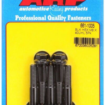 8mm x 1.25 x 40mm 6pt Bolt Kit (5pk)